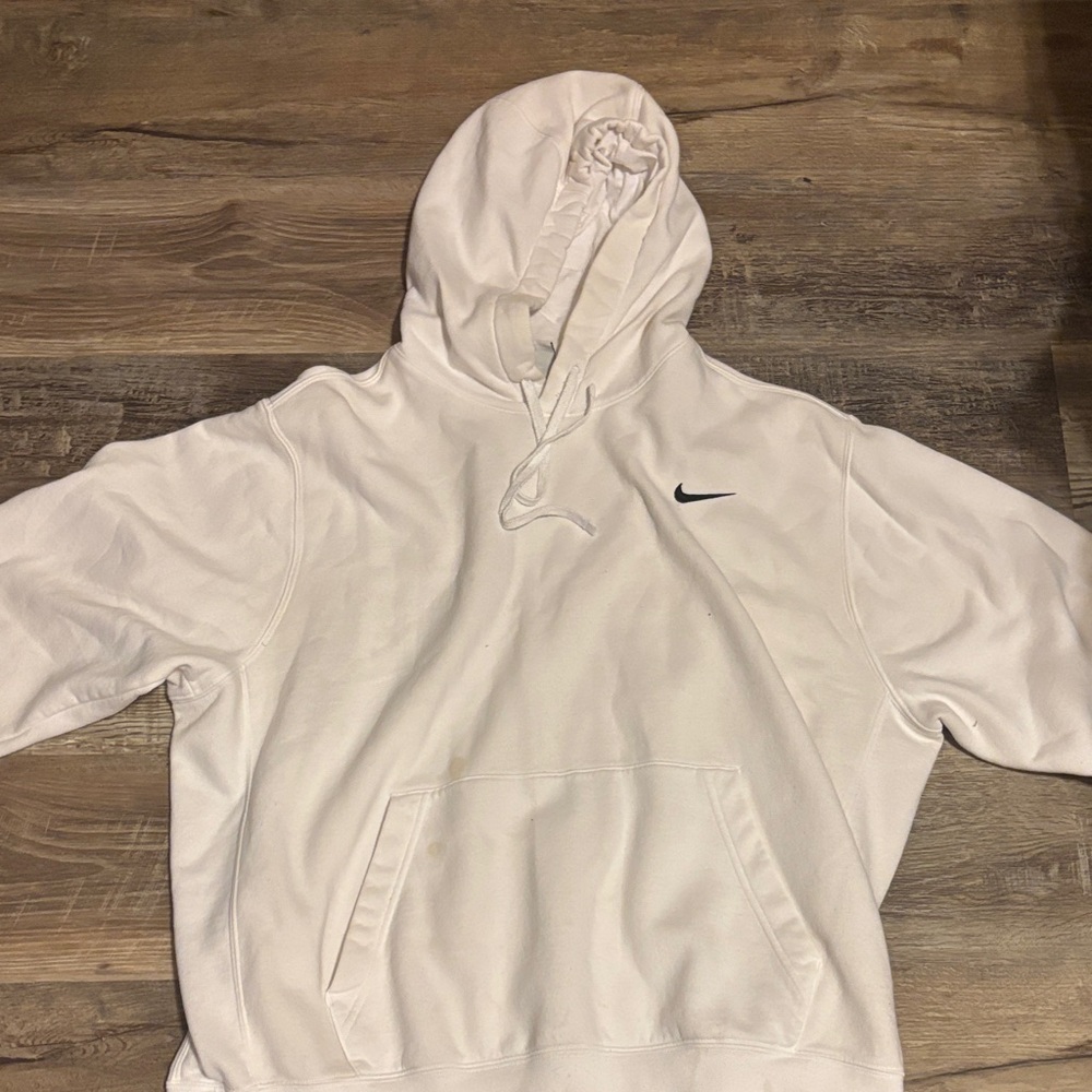 Nike Men's White Pullover Hoodie